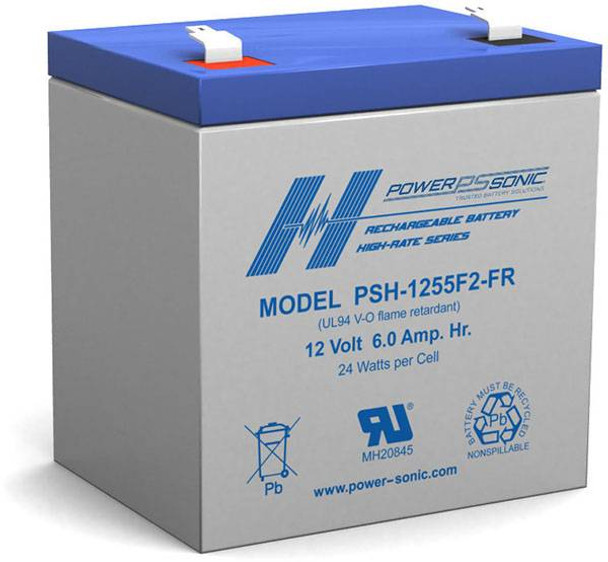 PSH-1255F2-FR  12V6.0AH;HighRate