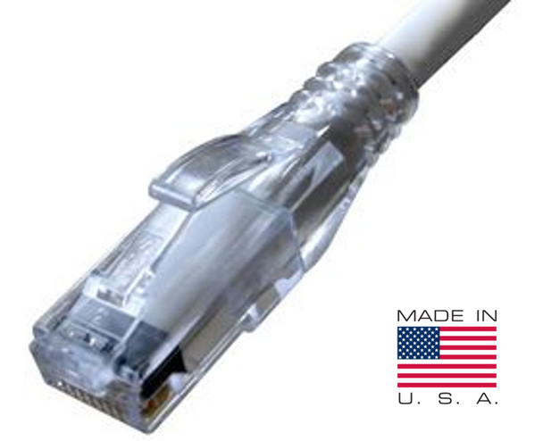 CAT6A Snagless Unshielded (UTP) Made in USA Ethernet Network Patch Cable Custom