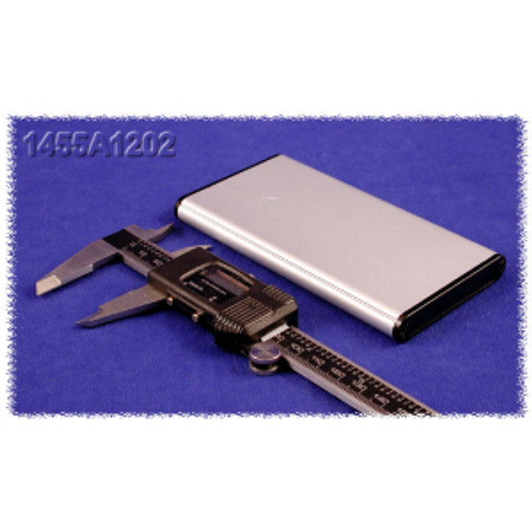 Hammond Manufacturing 1455A1202 extruded aluminum enclosure w/ plastic end panels