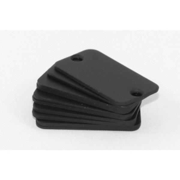 Hammond Manufacturing 1455DALBK-10 black aluminum end panels for 1455D enclosures - 10/pack