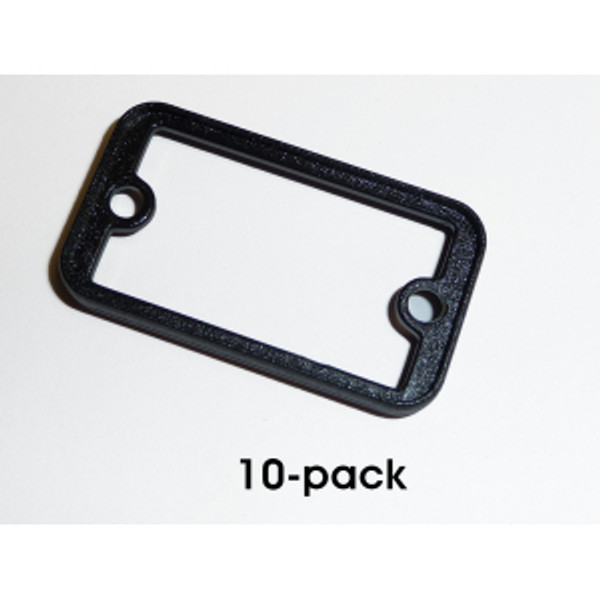 Hammond Manufacturing 1455DBBK-10 black plastic open bezels for 1455D enclosures-10/pack