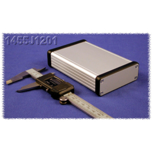 Hammond Manufacturing 1455J1201 extruded aluminum enclosure w/ metal end panels