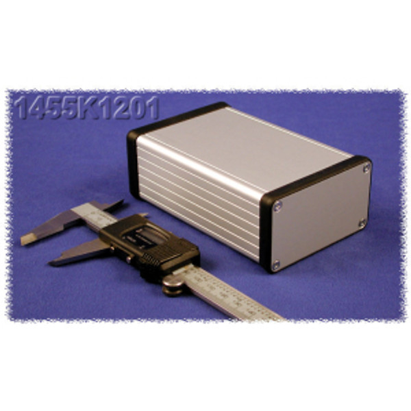 Hammond Manufacturing 1455K1201 extruded aluminum enclosure w/ metal end panels