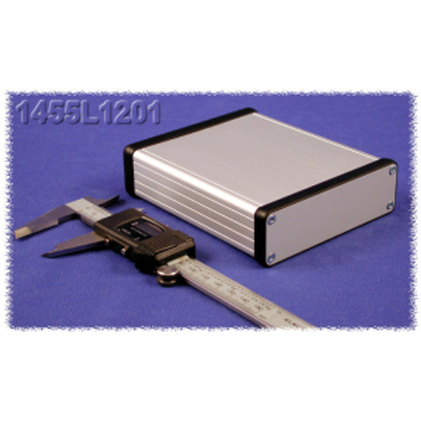 Hammond Manufacturing 1455L1201 extruded aluminum enclosure w/ metal end panels