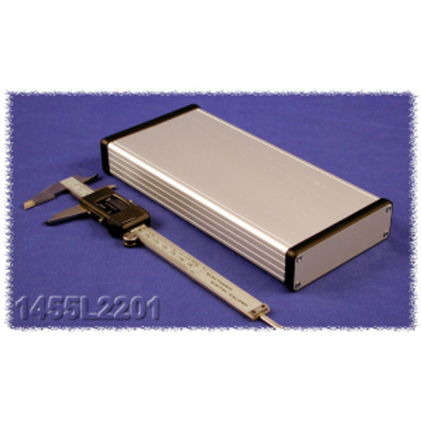 Hammond Manufacturing 1455L2201 extruded aluminum enclosure w/ metal end panels