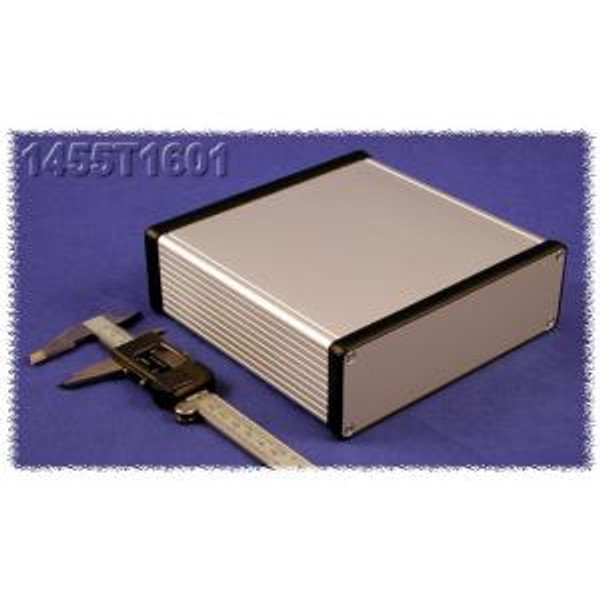 Hammond Manufacturing 1455T1601 extruded aluminum enclosure w/ metal end panels
