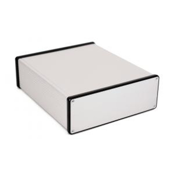 Hammond Manufacturing 1455U2201 extruded aluminum enclosure w/ metal end panels