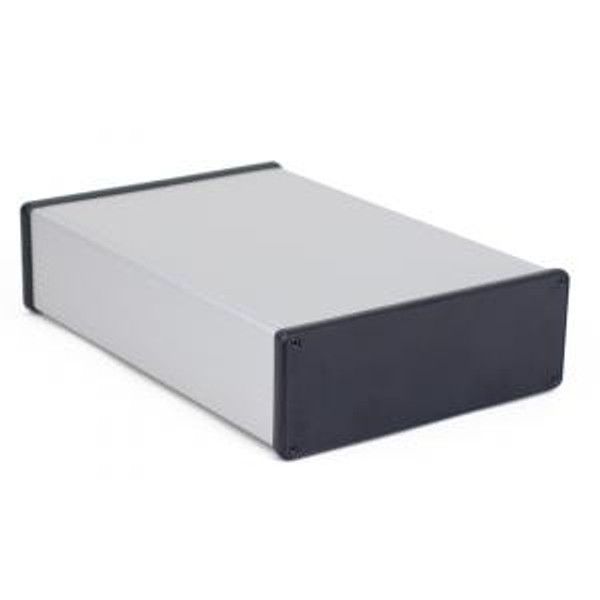 Hammond Manufacturing 1455U2802 extruded aluminum enclosure w/ plastic closed bezels
