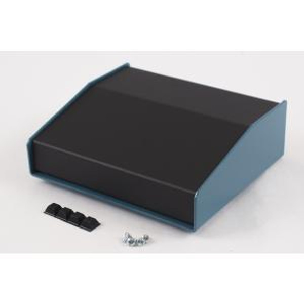 Hammond Manufacturing 1456FE2BKBU Sloped Aluminum Console Enclosure