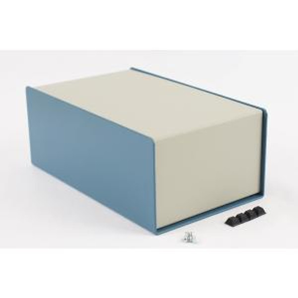 Hammond Manufacturing 1456NEK4WHBU Sloped Aluminum Console Enclosure