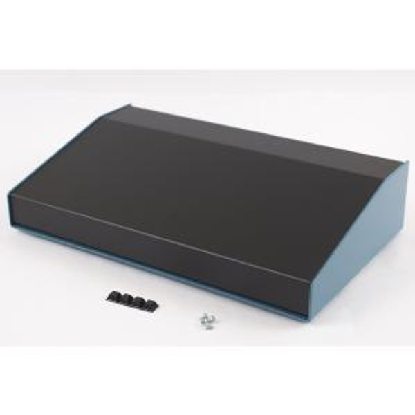 Hammond Manufacturing 1456PH3BKBU Sloped Aluminum Console Enclosure