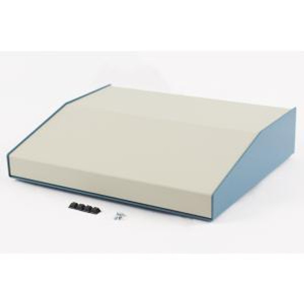 Hammond Manufacturing 1456PL3WHBU Sloped Aluminum Console Enclosure