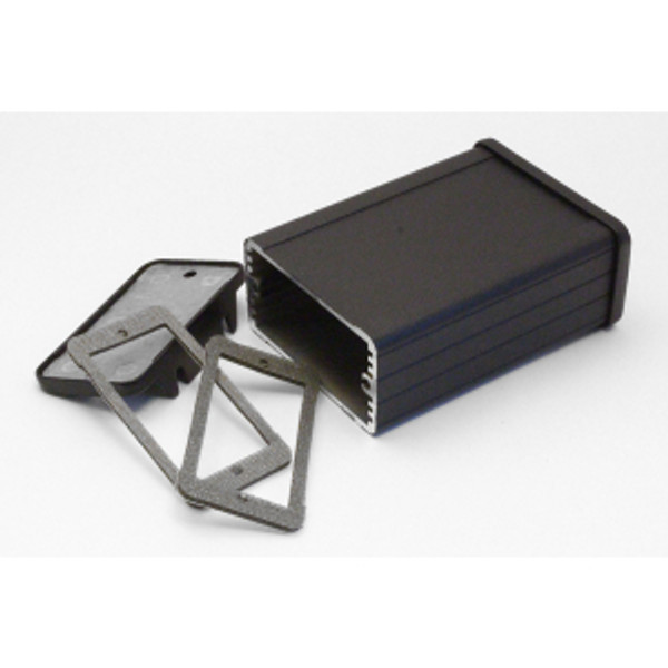 Hammond Manufacturing 1457C802EBK Sloped Aluminum Console Enclosure