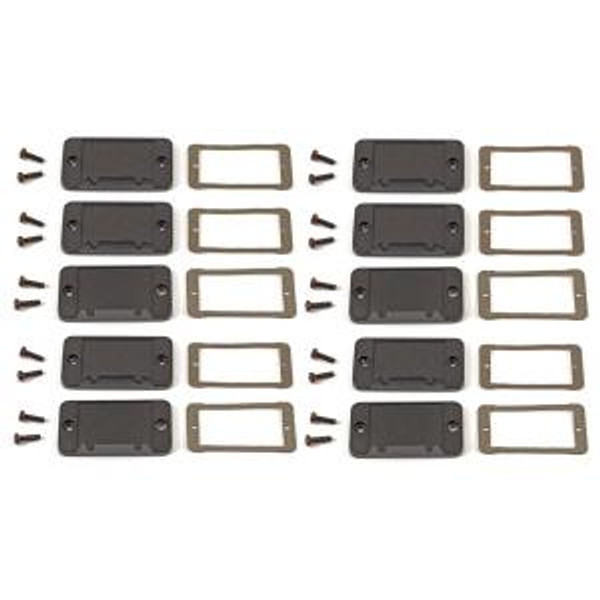Hammond Manufacturing 1457CEPF-10 1457C EMI/RFI flanged end panels and gasket kit - 10/pack