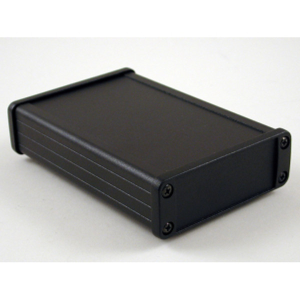 Hammond Manufacturing 1457J1201BK black watertight extruded aluminum enclosure