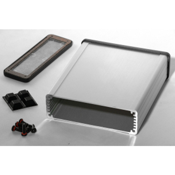 Hammond Manufacturing 1457L1201E EMI/RFI shielded extruded aluminum enclosure 4.73x4.09x1.26