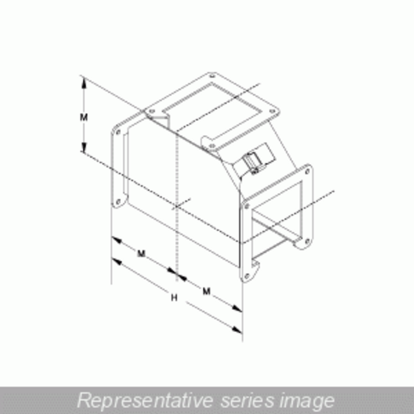Hammond Manufacturing 1485BTQ Tee Fitting Outside and Top Opening