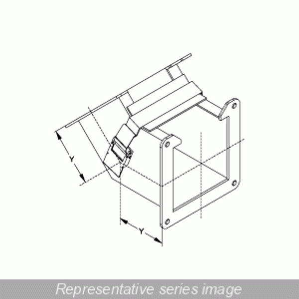 Hammond Manufacturing 1485E4P 45 Degree Elbow Inside Opening