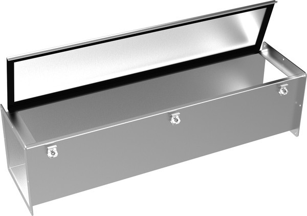 Hammond Manufacturing 1487C36SS 36" Stainless Steel Wireway Typical Straight Section