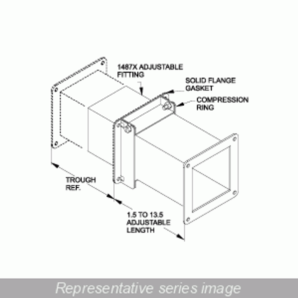 Hammond Manufacturing 1487CX Adjustable Fitting