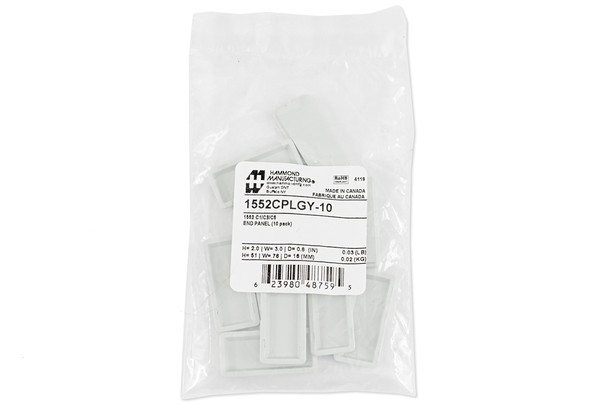 Hammond Manufacturing 1552CPLGY-10 Replacement End Panels, 10 Pack