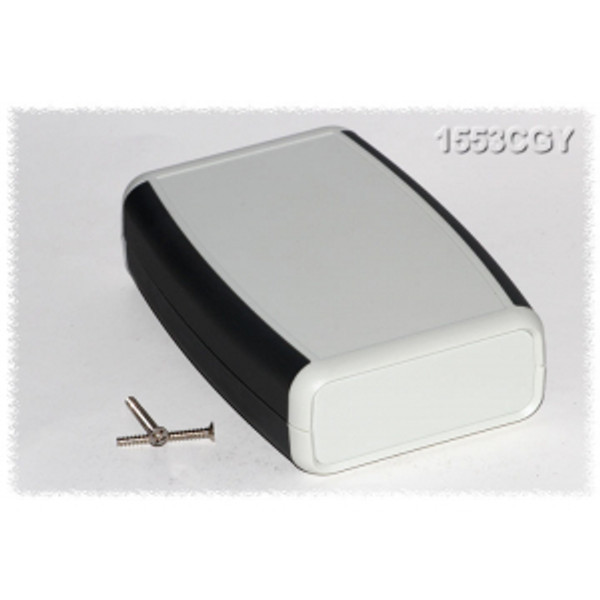Hammond Manufacturing 1553CGY grey ABS w/ grey soft side hand held enclosure 4.62x3.11x1.30