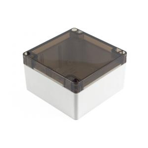 Hammond Manufacturing 1554L2GYSL RAL7035 grey polycarb plastic watertight enclosure, smoked lid