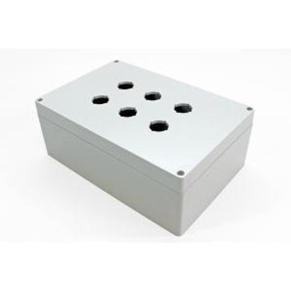 Hammond Manufacturing 1554MPB6 N4X PB encl - 6 PB x 22.5mm - Polycarb