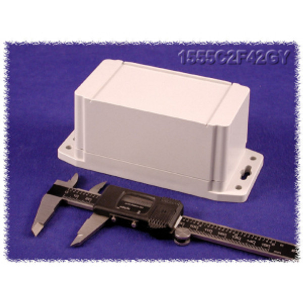 Hammond Manufacturing 1555CF42GY RAL7035 grey watertight plastic enclosure, flange