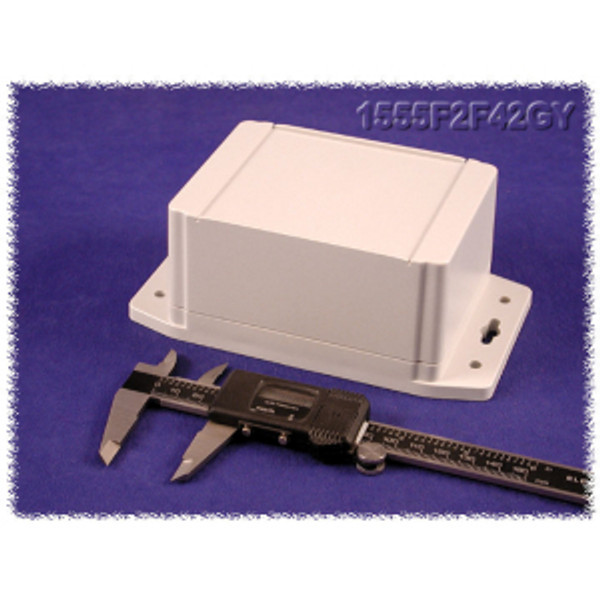 Hammond Manufacturing 1555FF42GY RAL7035 grey watertight plastic enclosure, flange