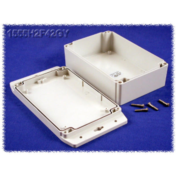 Hammond Manufacturing 1555H2F42GY RAL7035 grey watertight plastic enclosure