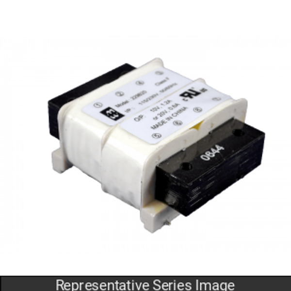Hammond Manufacturing 229D12 Transformer, PCB mount, low profile, 48VA, 12.6V C.T. @ 3.8A, 6.3V @ 7.6A, 229 Series