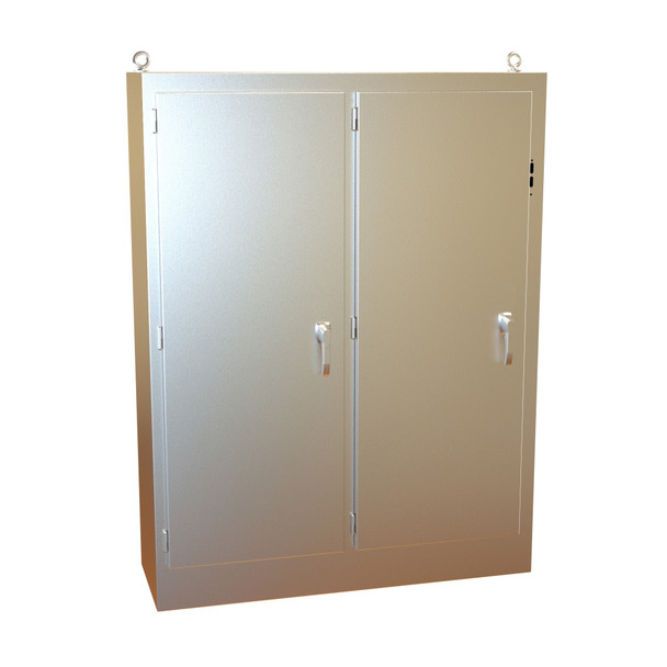 Hammond Manufacturing 2UHD725518N4SS Type 4X Stainless Steel Two-Door Freestanding Disconnect Enclosure