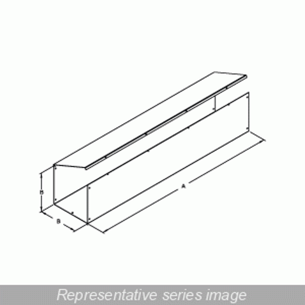 Hammond Manufacturing CWST10120NK 120" Type 1 Lay In Hinge Cover Wireway