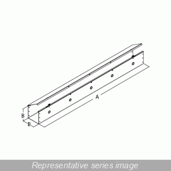 Hammond Manufacturing CWST860 60" Type 1 Lay In Hinge Cover Wireway