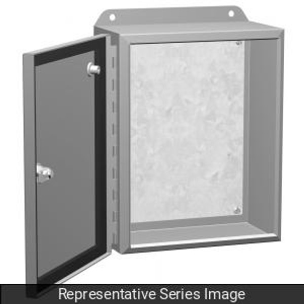 Hammond Manufacturing EJ643 Type 4 Continuous Hinge Door Mild Steel Junction Box