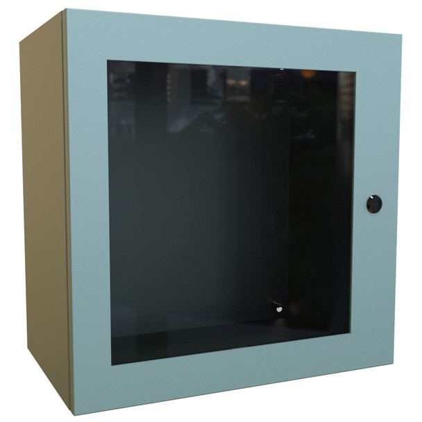 Hammond Manufacturing EN4SD202012WGY Type 4 Hinge Door Mild Steel Wallmount Window Enclosure