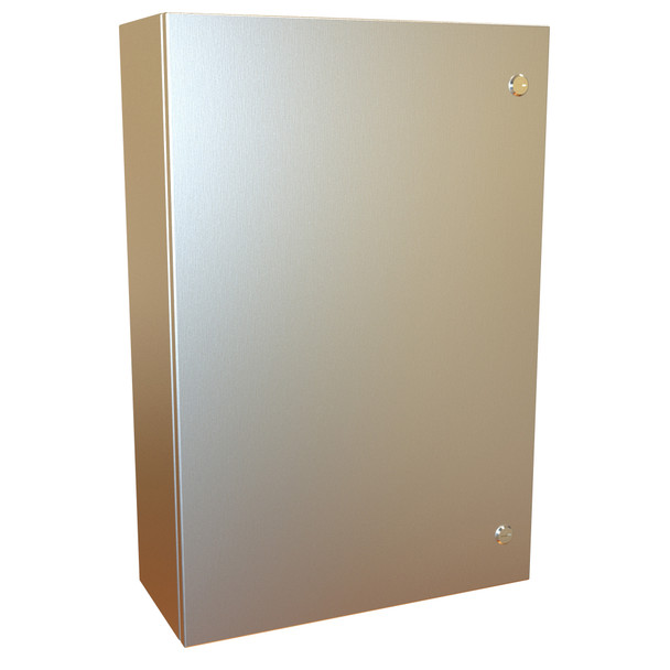 Hammond Manufacturing EN4SD30208SS Type 4X Hinge Door Stainless Steel Wallmount Enclosure