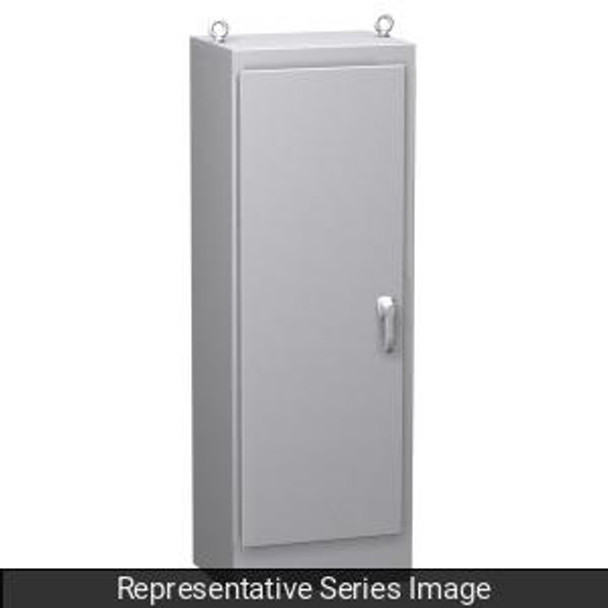 Hammond Manufacturing HN4FS722430DS16 Type 4X Continuous Hinge Door Stainless Steel Dual Access Freestanding Enclosure