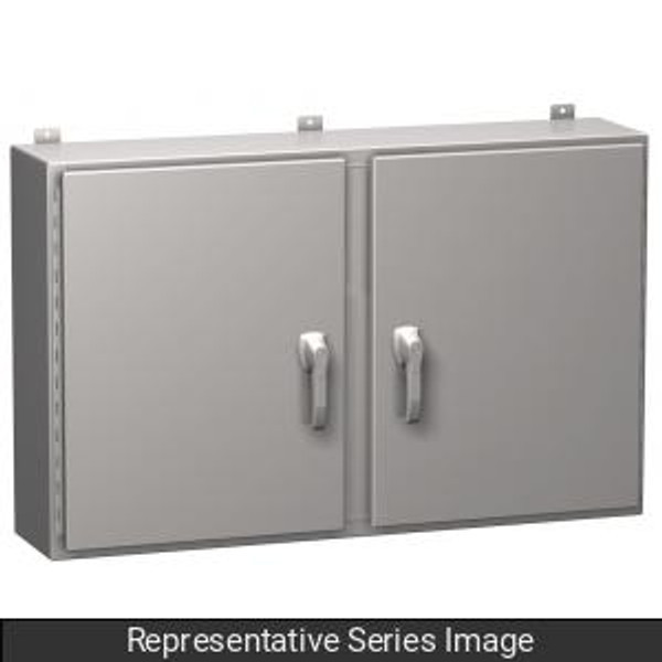 Hammond Manufacturing HN4WM364212SS Type 4X Stainless Steel Two Door Wallmount Enclosure