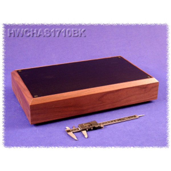 Hammond Manufacturing HWCHAS1710BK Real Walnut Chassis Enclosure