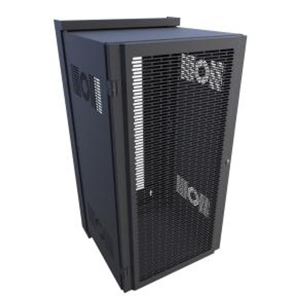 Hammond Manufacturing HWM2424U20BK 24U Swing-Out Sectional Vented-Door Wall Mount Rack Cabinet