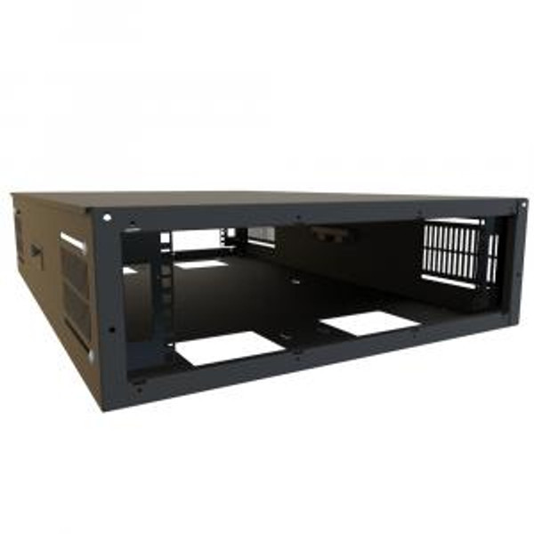Hammond Manufacturing SDC243U36BK 3U Slim Wall & Floor Rack Cabinet