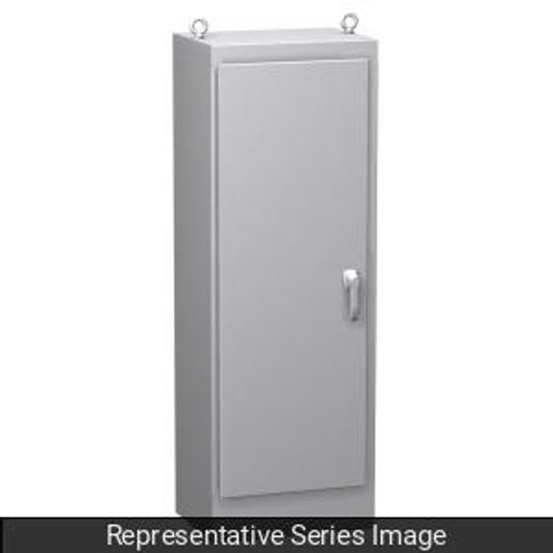 Hammond Manufacturing HN4FS723636DS16 Type 4X Continuous Hinge Door Stainless Steel Dual Access Freestanding Enclosure