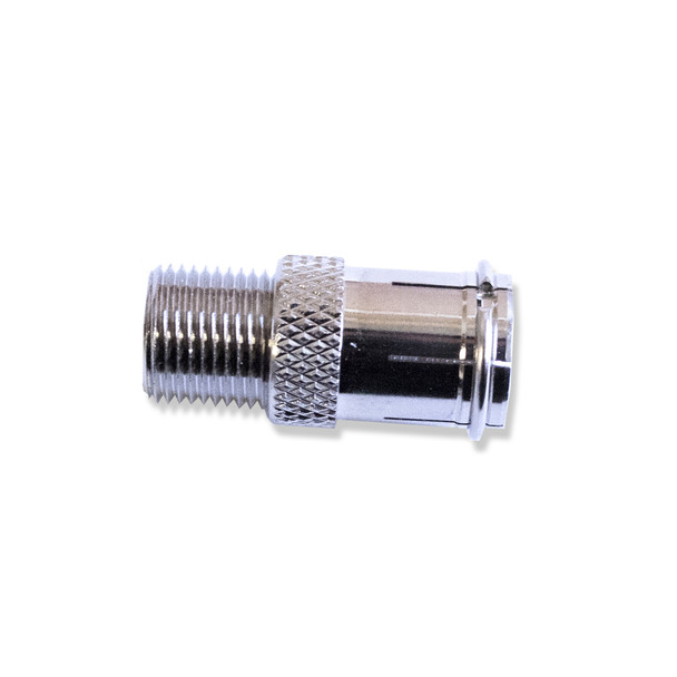Mueller BU-P6713 Adapter: Push-on Plug for F-style Connectors, Male-Female
