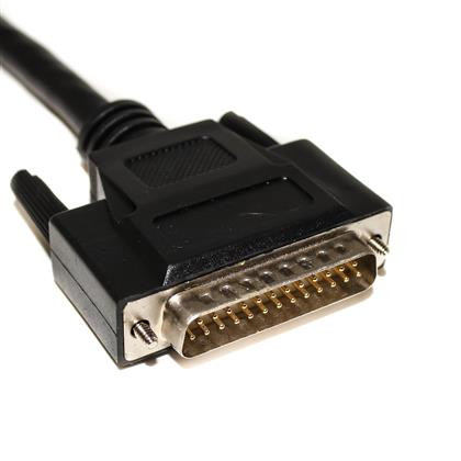 Mueller AI-000709 Cord, 25-Position D-Sub Assembly, Male-Male, 26 AWG, 30"