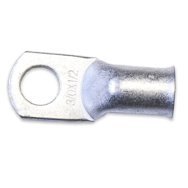 Mueller BU-L000-500TIN Heavy Duty Cable Lug: 3/0 AWG, Mounts over a 1/2" Stud