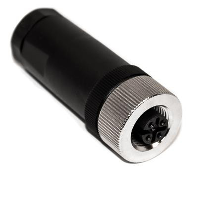 Mueller BU-12ZU06-PG7 M12 Connector, 5-Position Female Straight, 22-26AWG