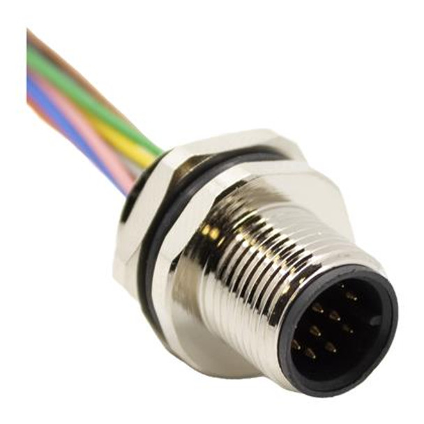 Mueller AI-T00210 Receptacle, 12-Position Male Straight-Open End, 24 AWG, 0.5M