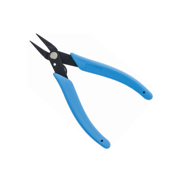 Xuron 488 Nose Plier, Round Tip Blades, Elliptical, Stay Aligned, Soft Rubber Handle Grips, Light Weight